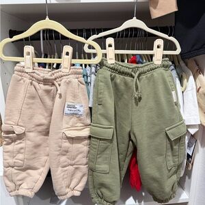 Kids Dual-Tone Cargo Joggers